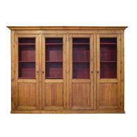 A Pine Four Door Cabinet 129" W x 17.5" D x 93" H — Italy, 19th Century