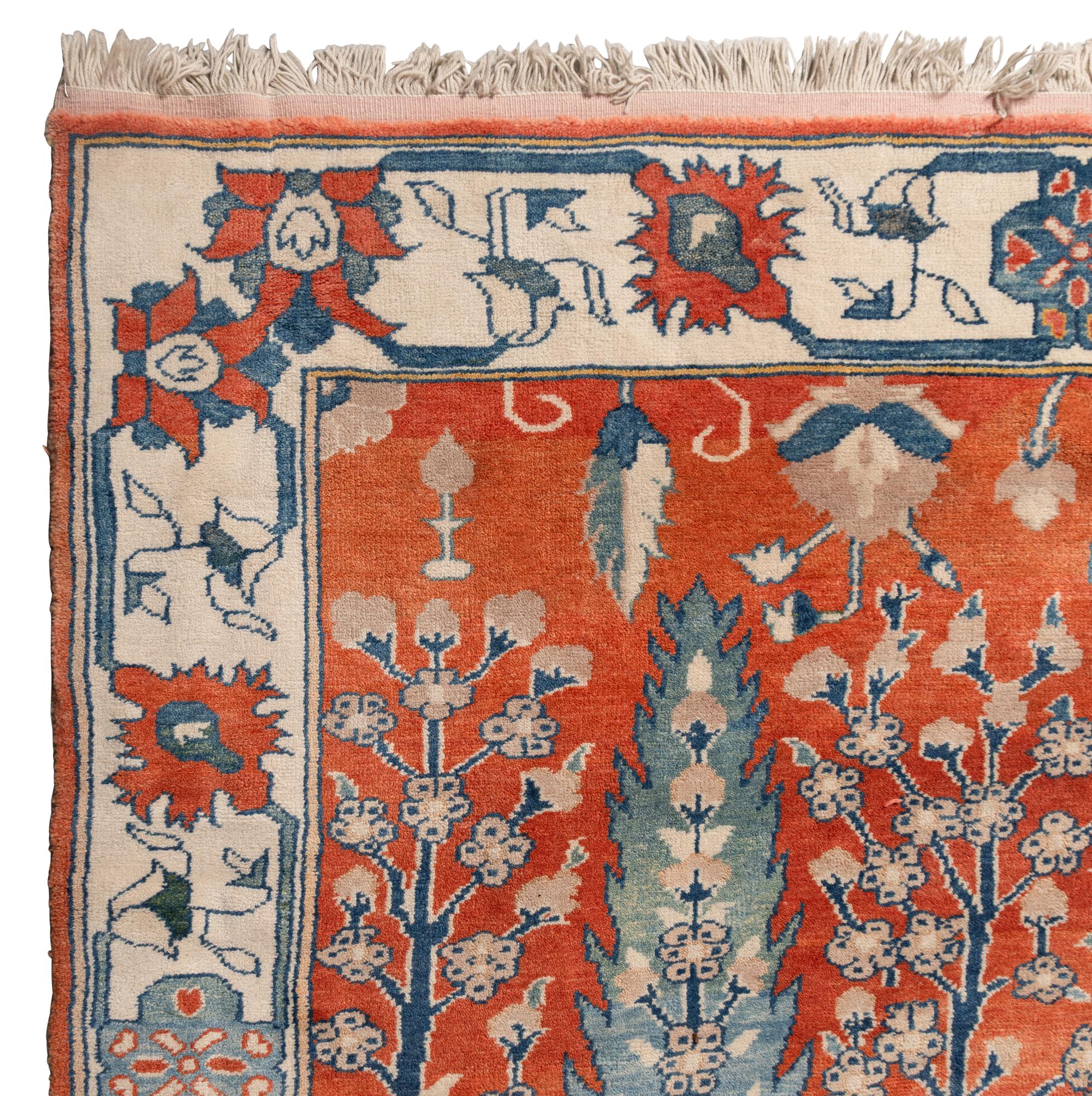 A Large Tabriz "Tree of Life" Carpet