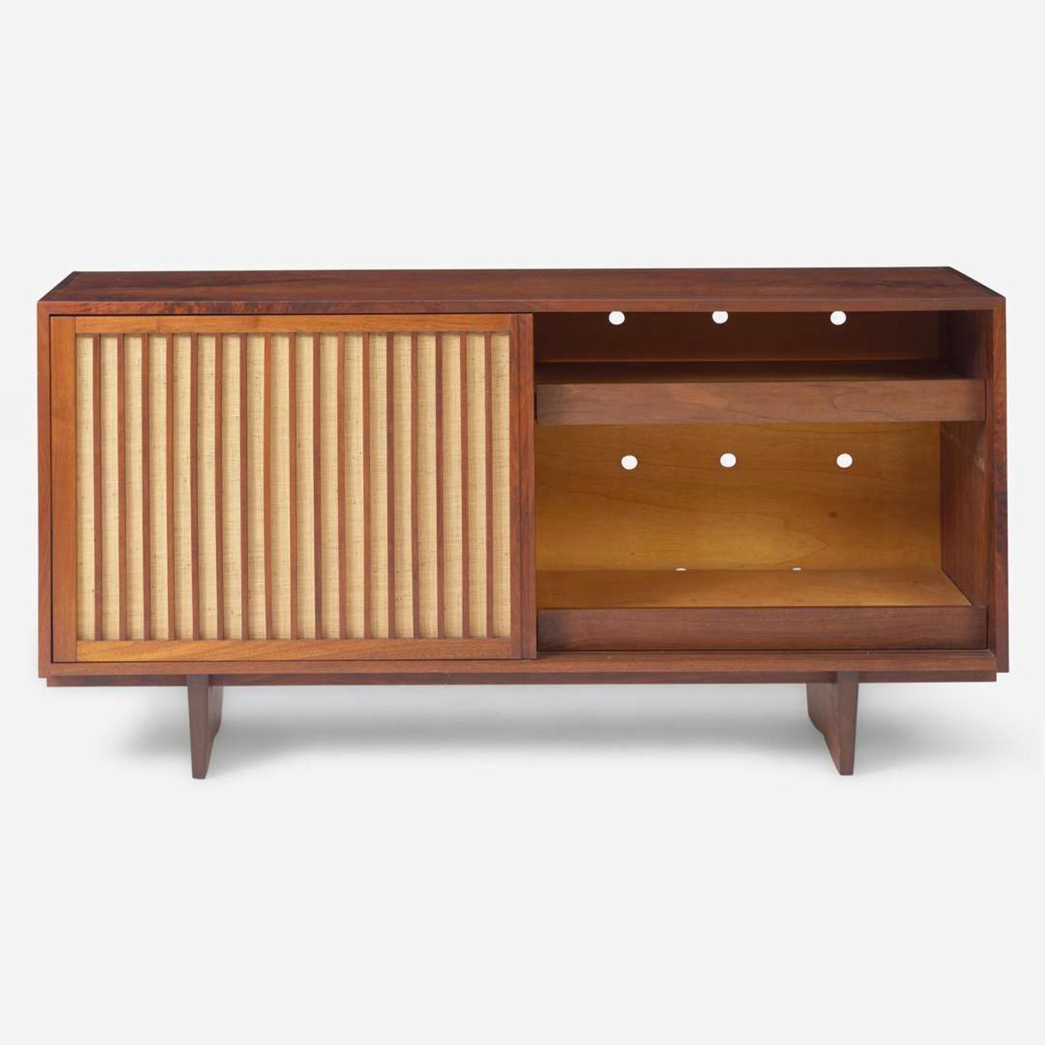 George Nakashima (American, 1905-1990) Double Sliding-Door Cabinet, New Hope, Pennsylvania, 1972