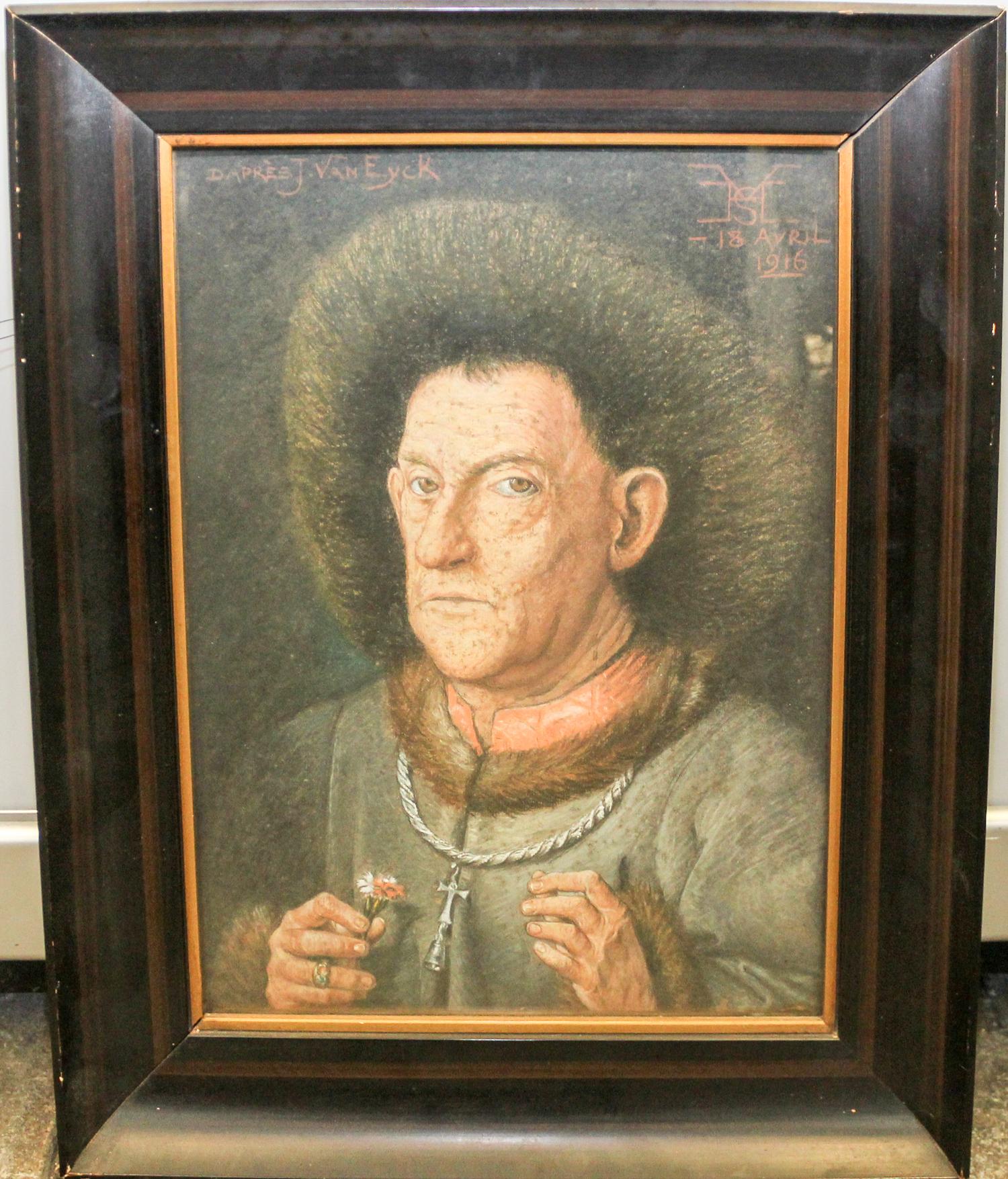 After Jan van Eyck, (Flemish, 1390-1441), Portrait of a Man, 1916