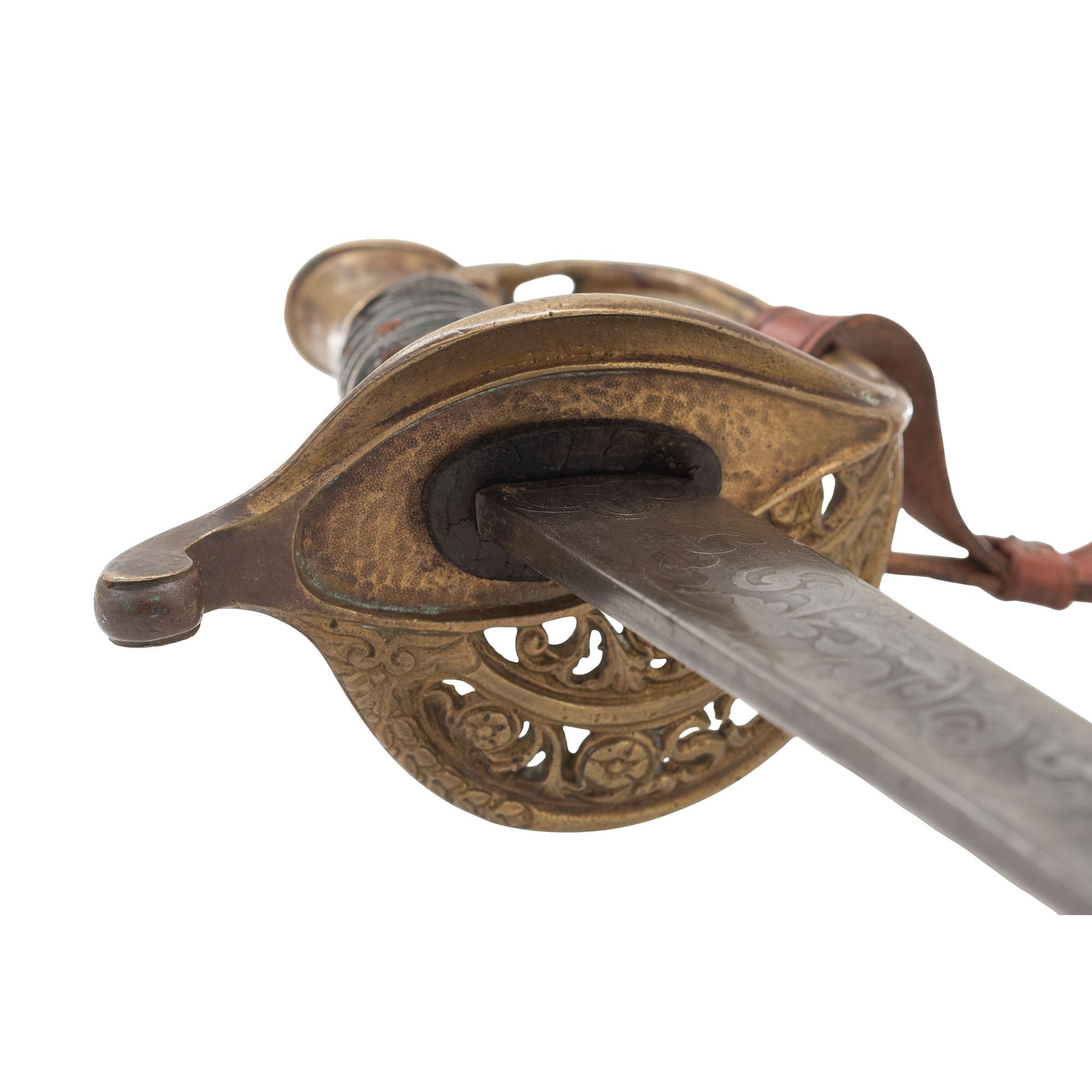 Etched Blade Leech & Rigdon Staff Officer's Sword