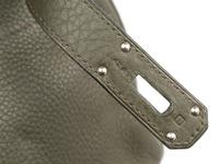 Hermès Vert Olive Taurillon Clemence Sac A Main Shoulder Birkin Bag, 2005