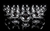 A Set of Twelve Baccarat Brandy Snifters Height 5 3/8 inches. — 20TH CENTURY