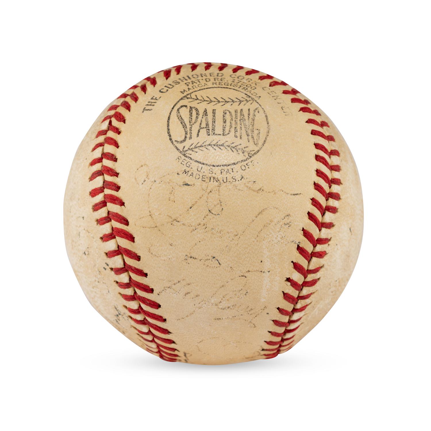 A 1942 Brooklyn Dodgers Team Signed Autograph Baseball (Beckett Authentication Services Letter of Authenticity)