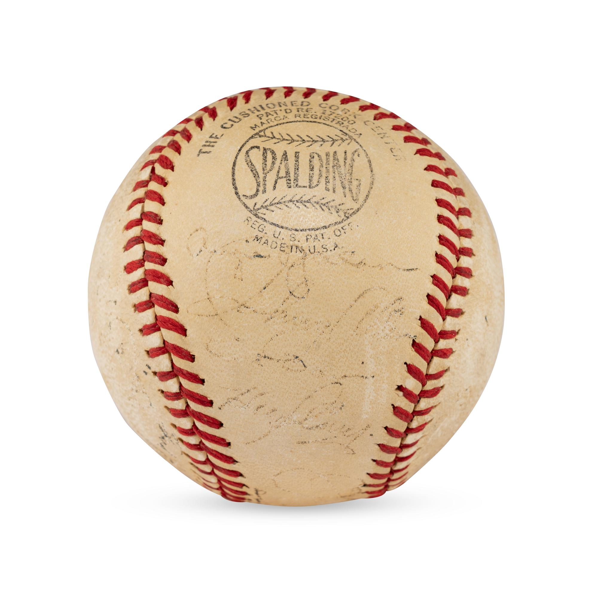 A 1942 Brooklyn Dodgers Team Signed Autograph Baseball (Beckett Authentication Services Letter of Authenticity)