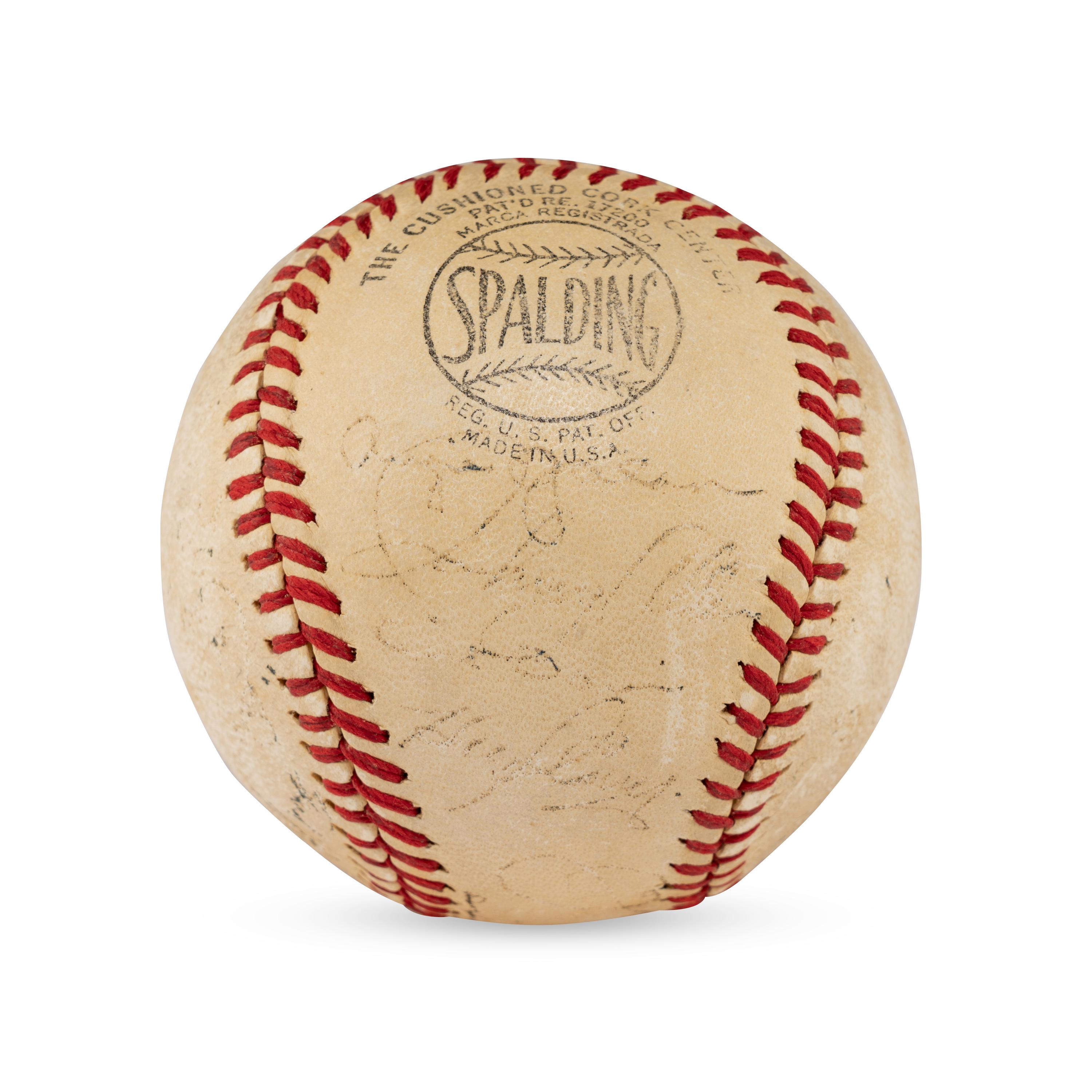 A 1942 Brooklyn Dodgers Team Signed Autograph Baseball (Beckett Authentication Services Letter of Authenticity)