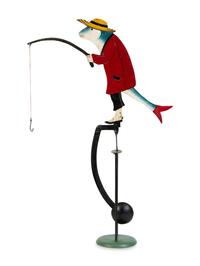 A Collection of Four Painted Metal Balance Sculptures — 20TH CENTURY