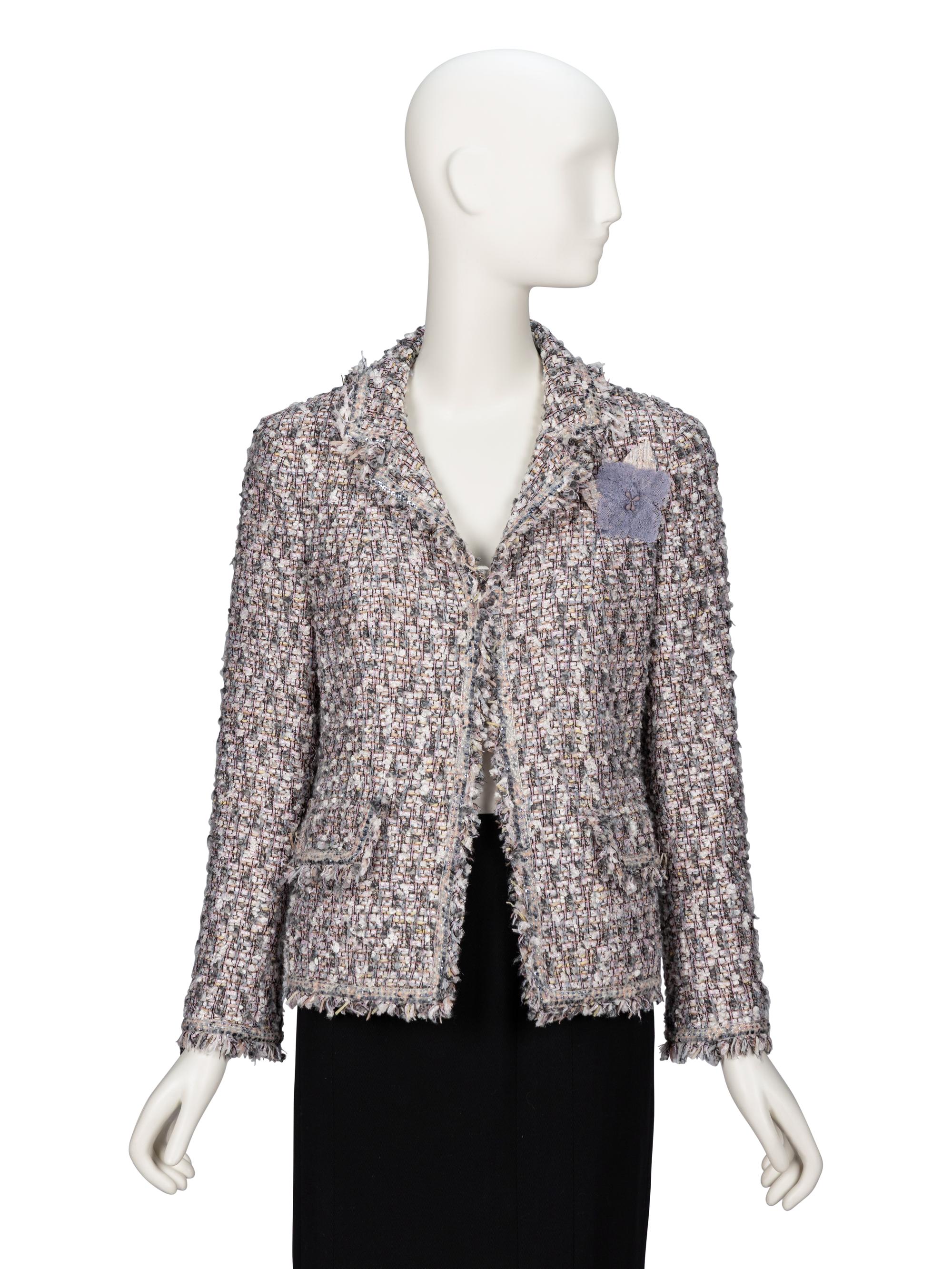 Chanel, Grey Fantasy Tweed Jacket
