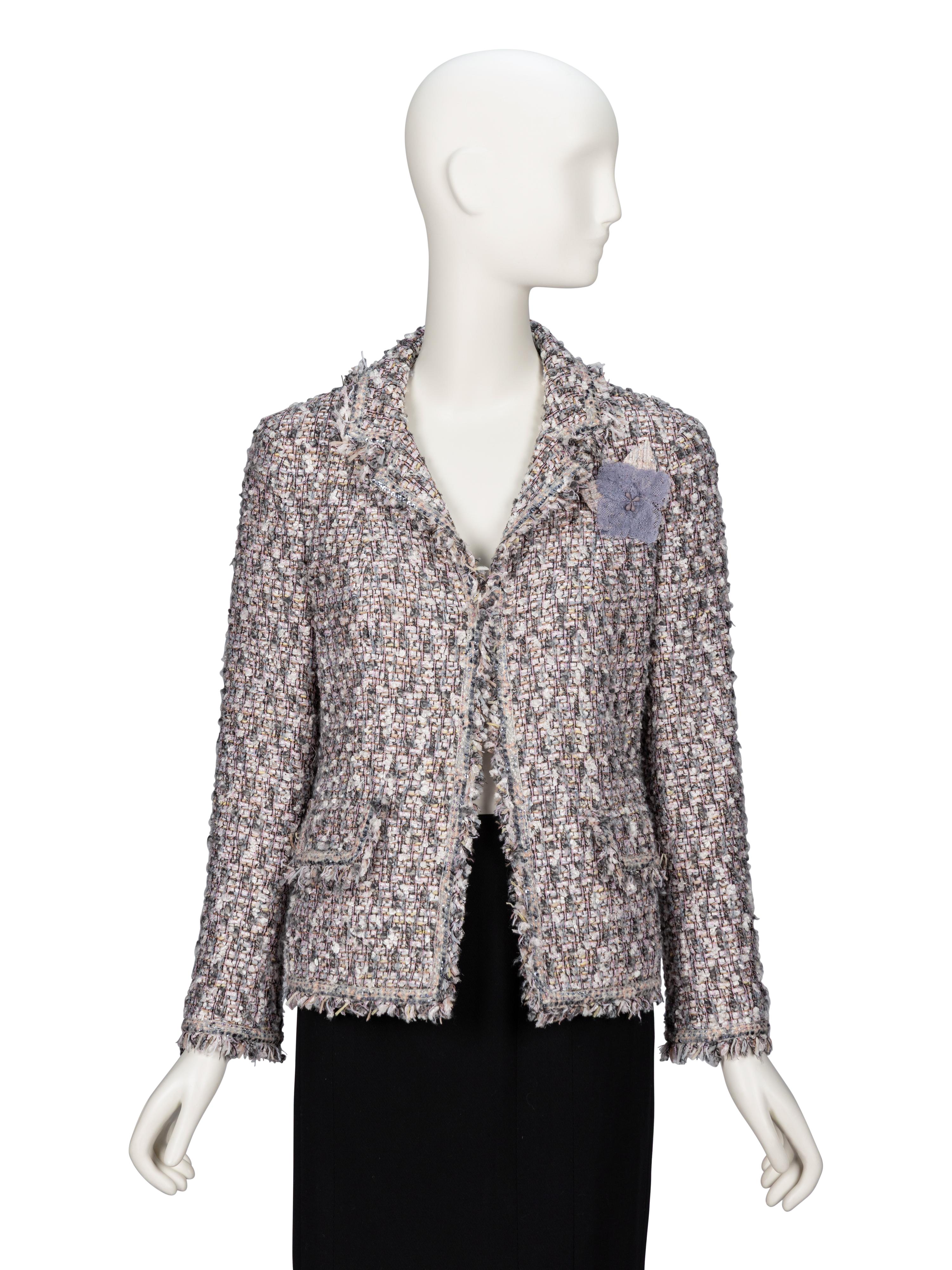 Chanel, Grey Fantasy Tweed Jacket