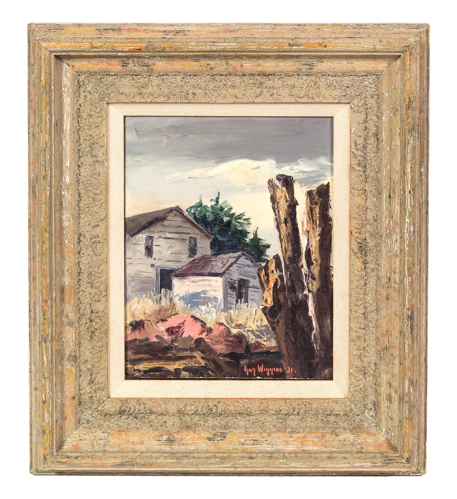 Guy Wiggins, (American, 1883-1962), Untitled (View of a House), 1931
