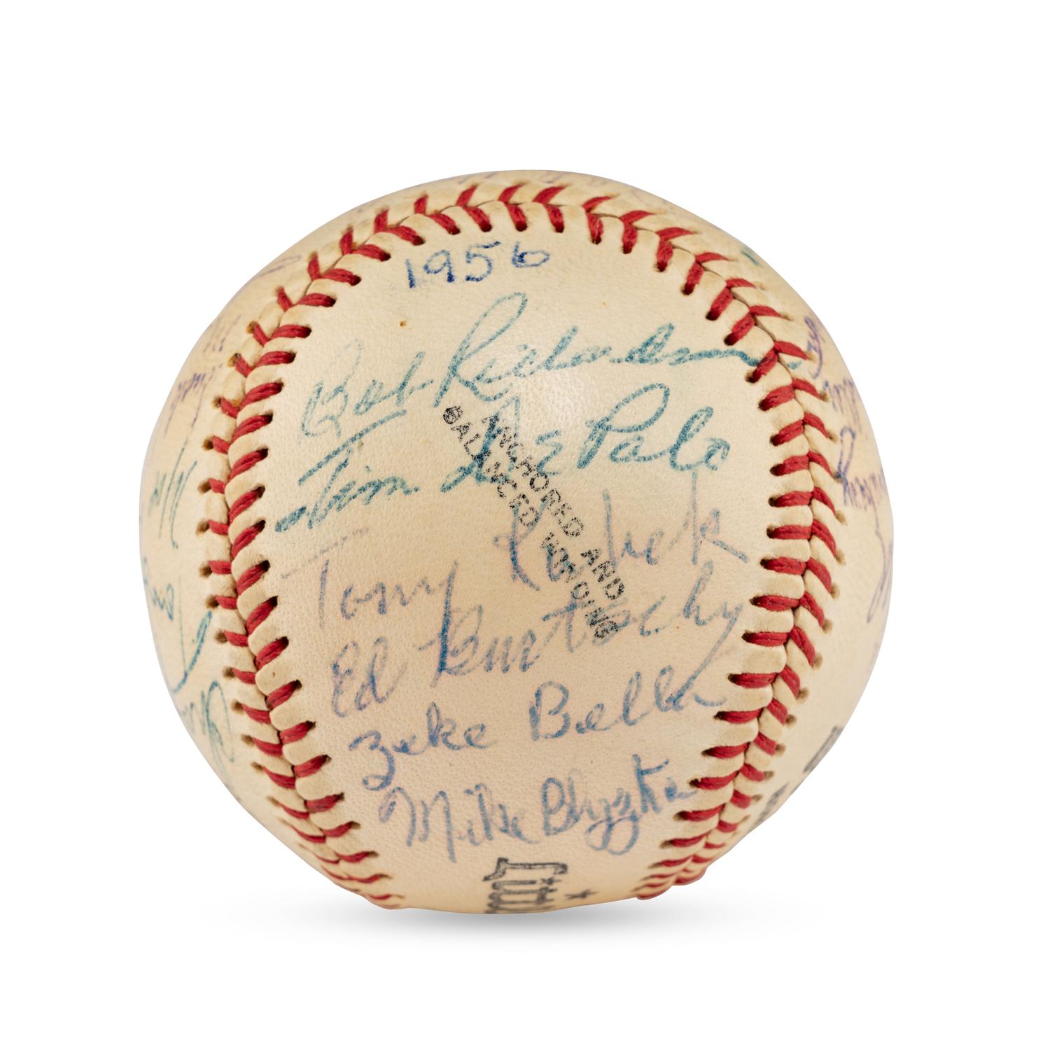 A 1956 Denver Bears Team Signed Autograph Baseball