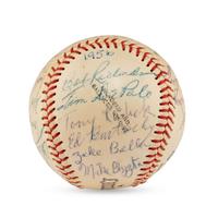 A 1956 Denver Bears Team Signed Autograph Baseball