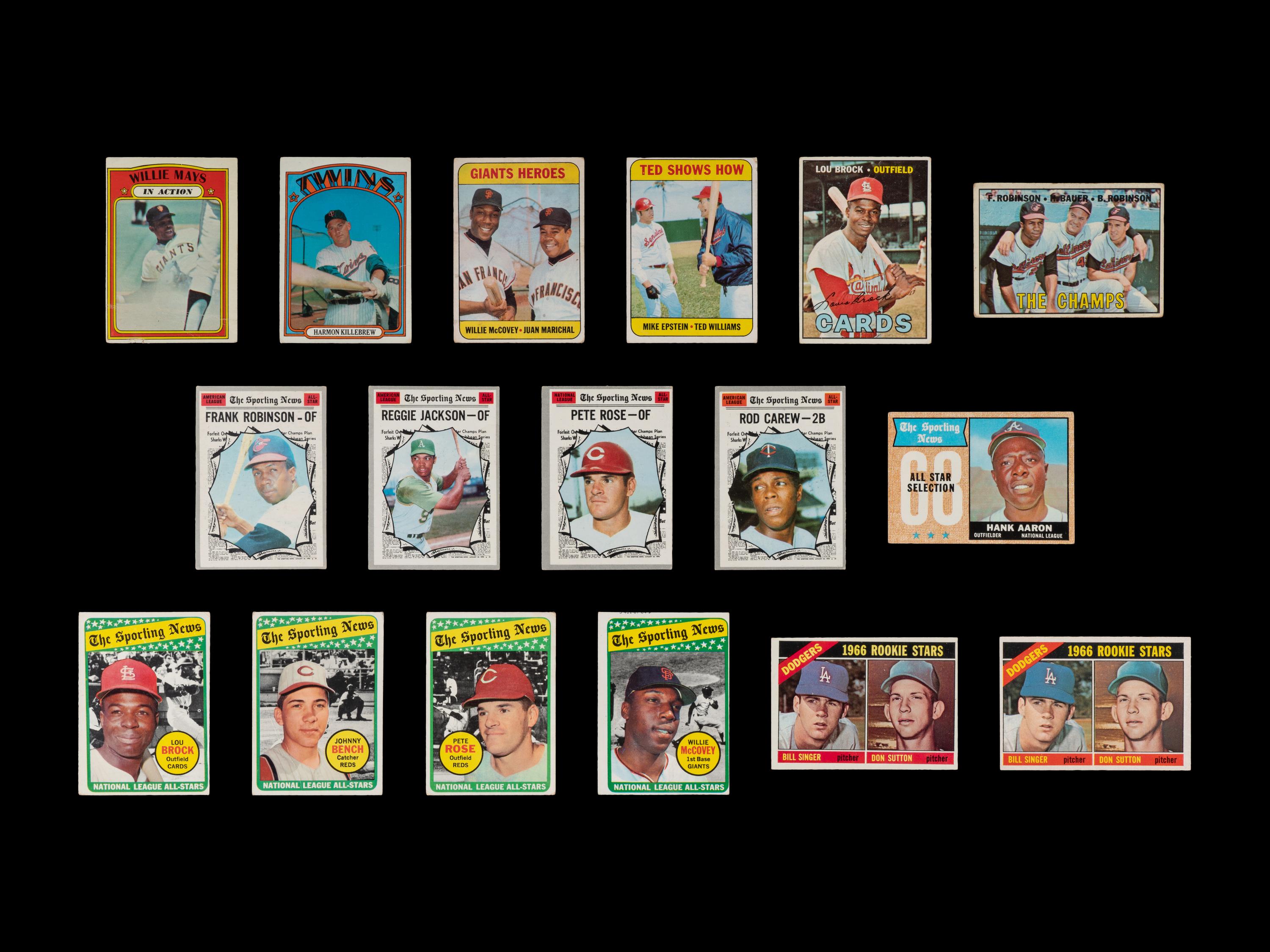 A Large Group of Over 2,600 Assorted 1960s-80s Topps Baseball Cards