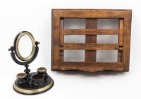 A Provincial Walnut Desktop Bookstand Height 10 1/2 x width 17 x depth 10 inches. — 19TH/20TH CENTURY
