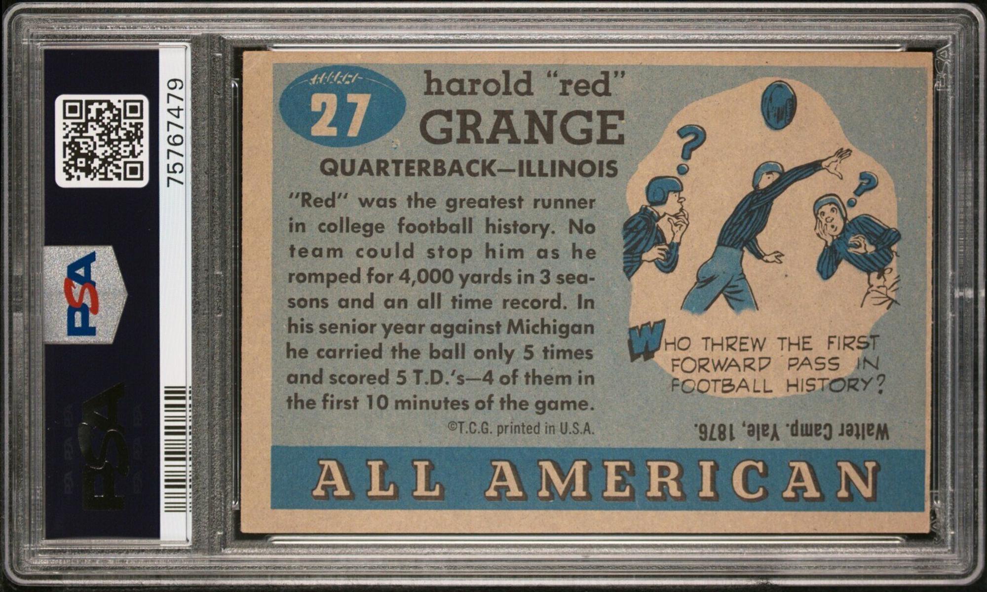A Group 1955 Topps All American PSA Graded Football Cards,