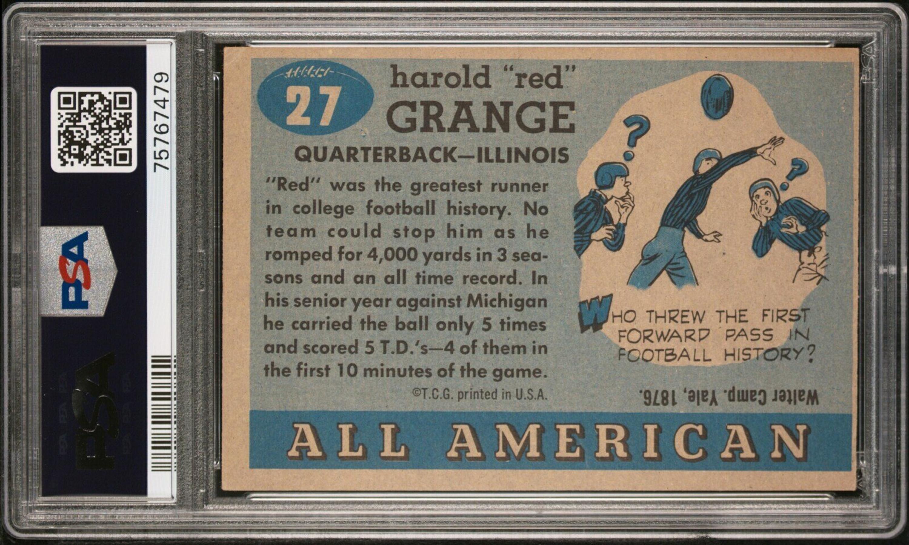 A Group 1955 Topps All American PSA Graded Football Cards,