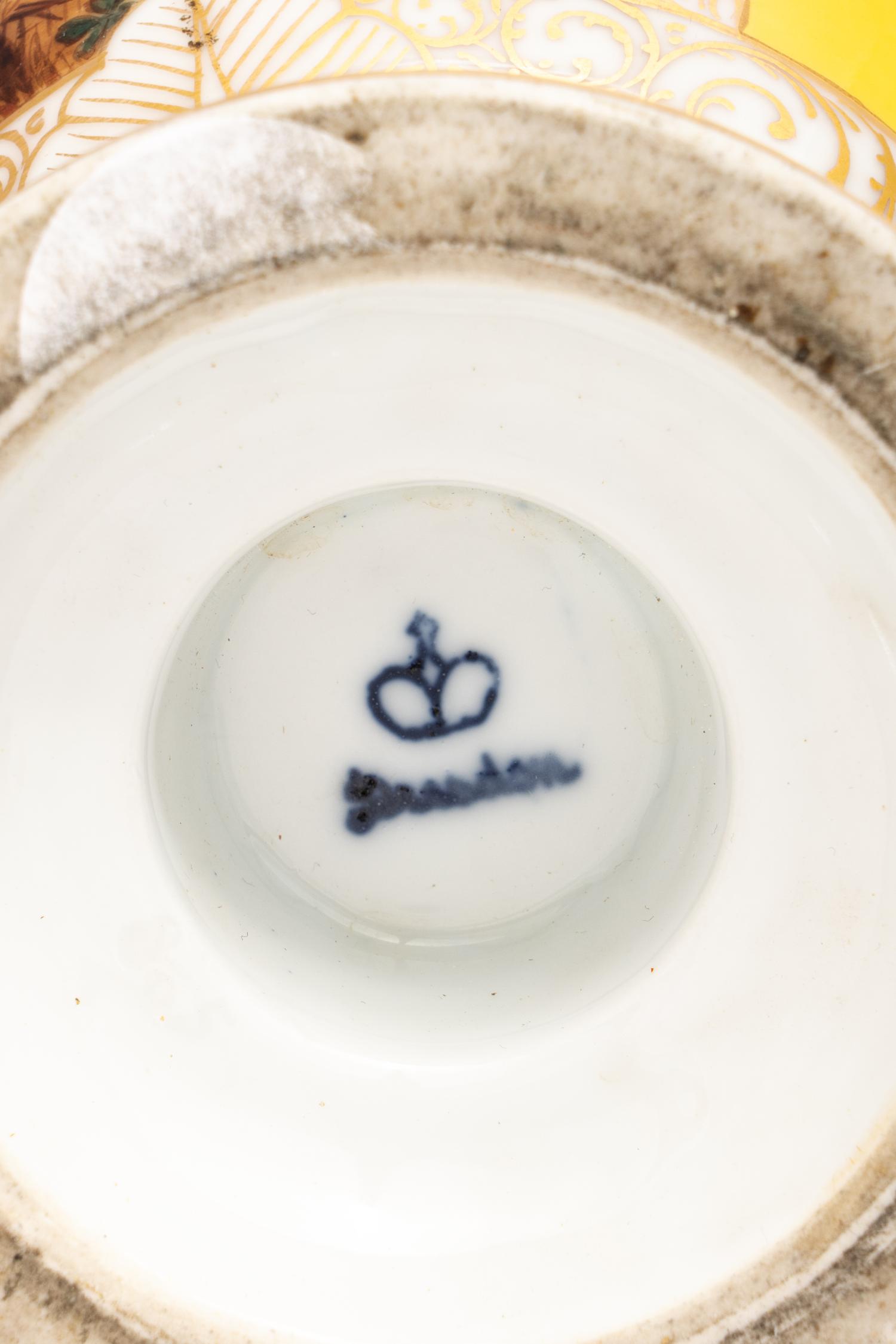 A Pair of Dresden Porcelain Vases