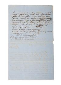 [SLAVERY & ABOLITION]. Two documents regarding payment of hired enslaved persons, comprising: