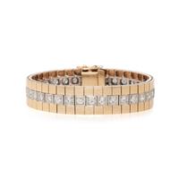YELLOW GOLD AND DIAMOND BRACELET