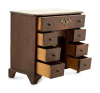 A George III Style Mahogany Diminutive Kneehole Desk