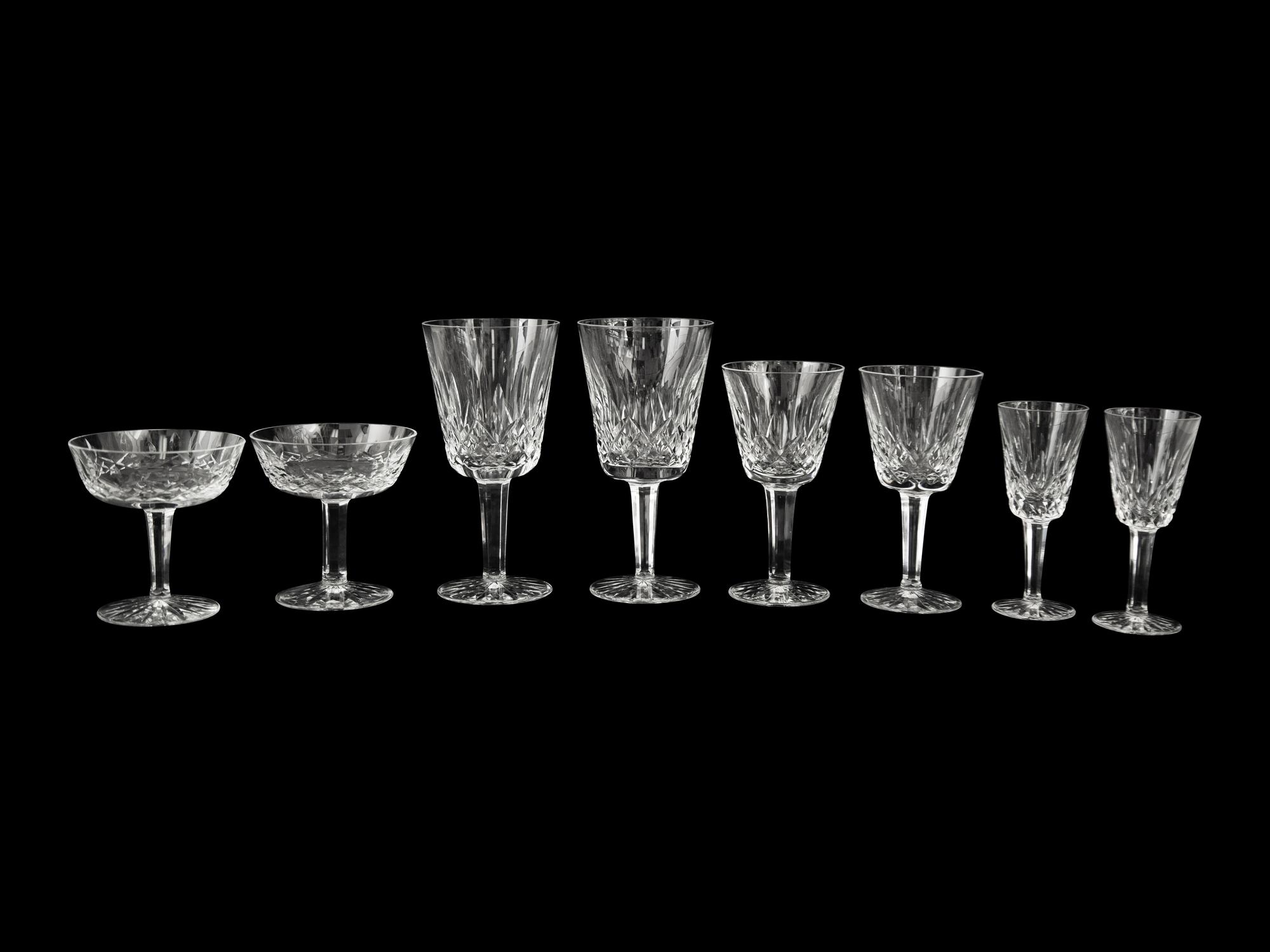 A Group of Waterford Lismore Stemware