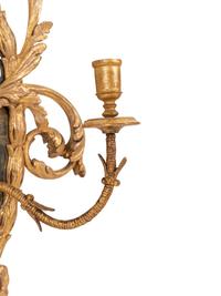 A Pair of George III Giltwood Girandole Mirrors