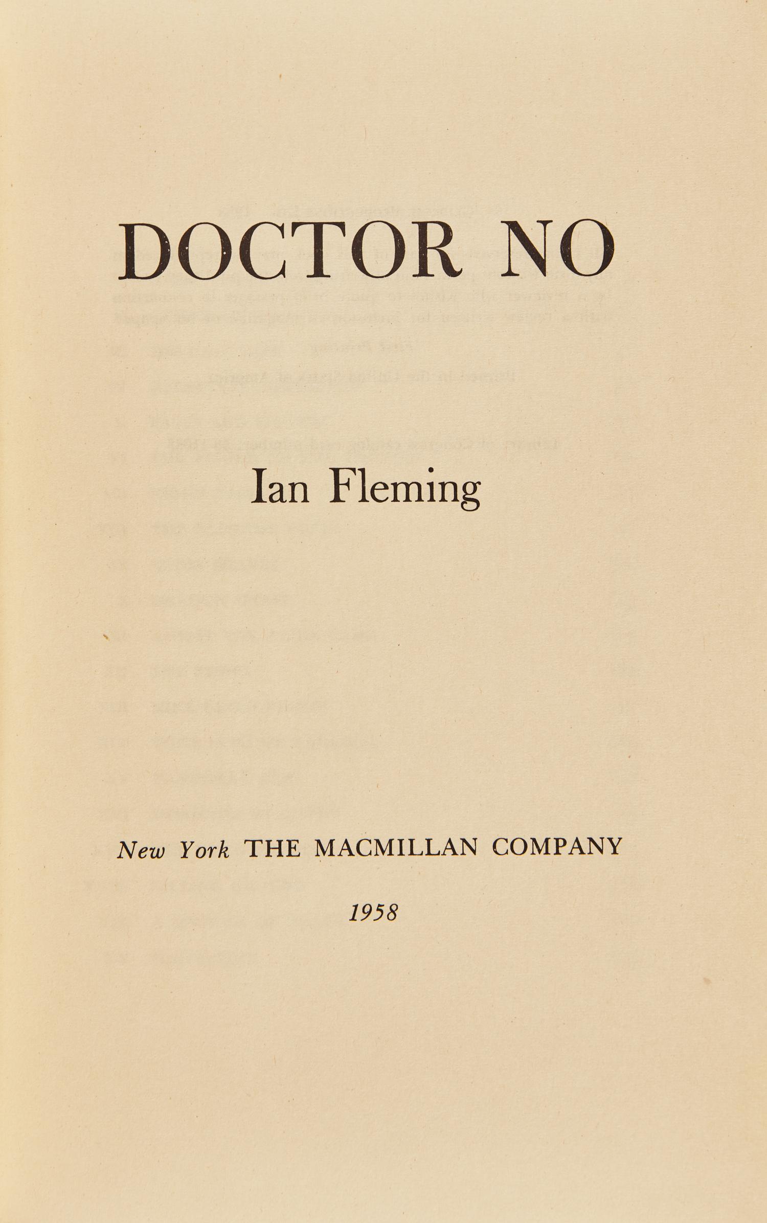 [Literature] Fleming, Ian. Group of 2 First American Editions