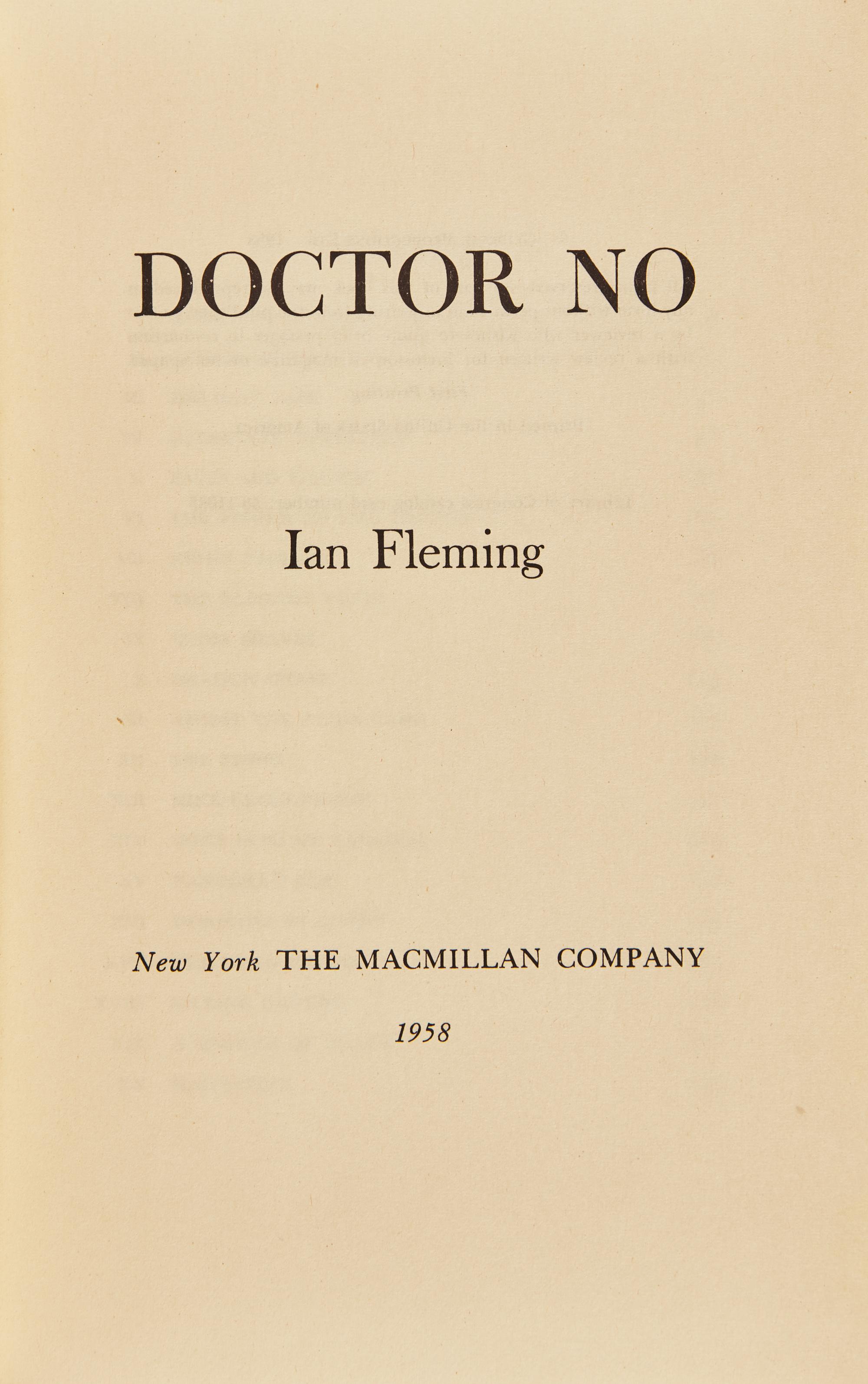 [Literature] Fleming, Ian. Group of 2 First American Editions