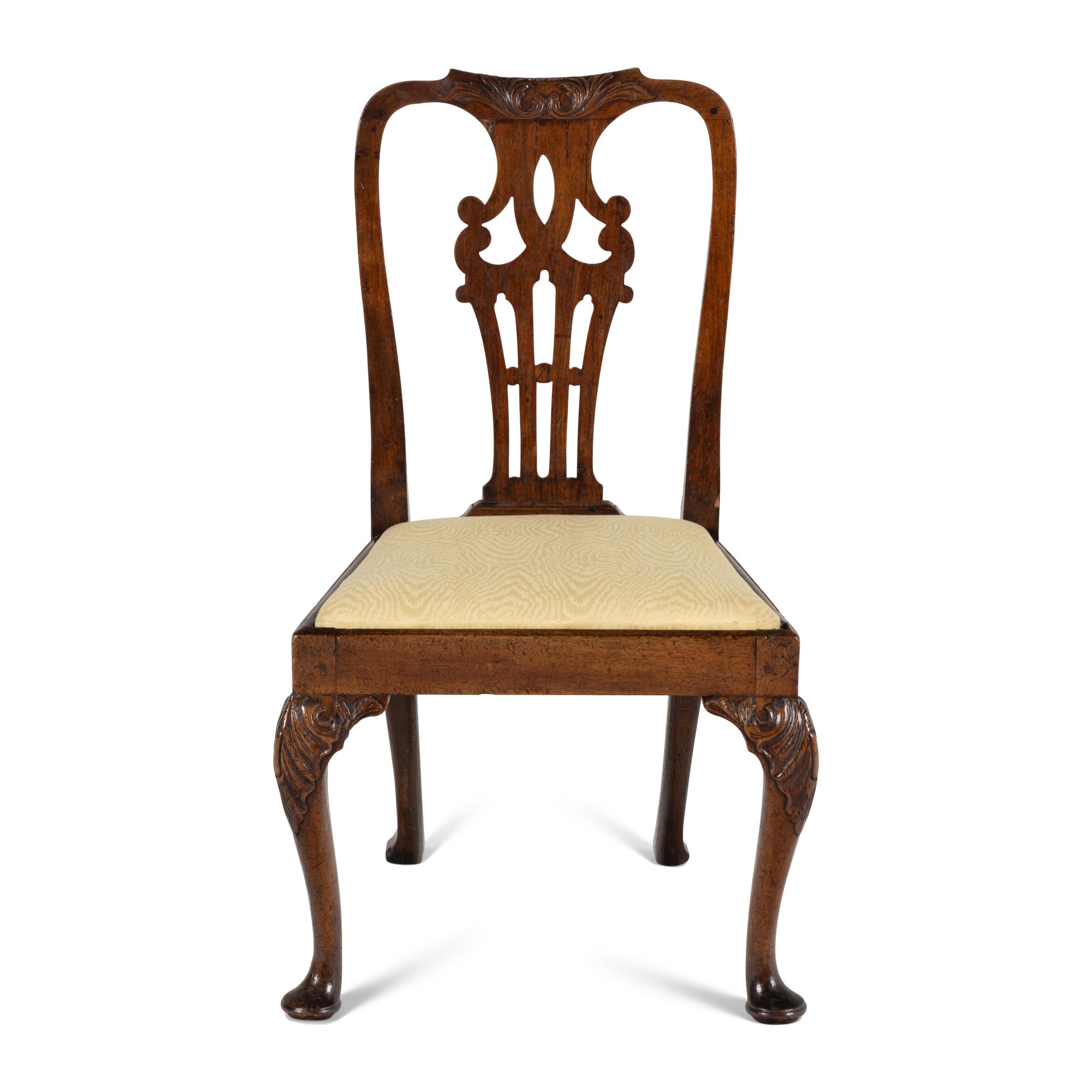 A George II Walnut Side Chair