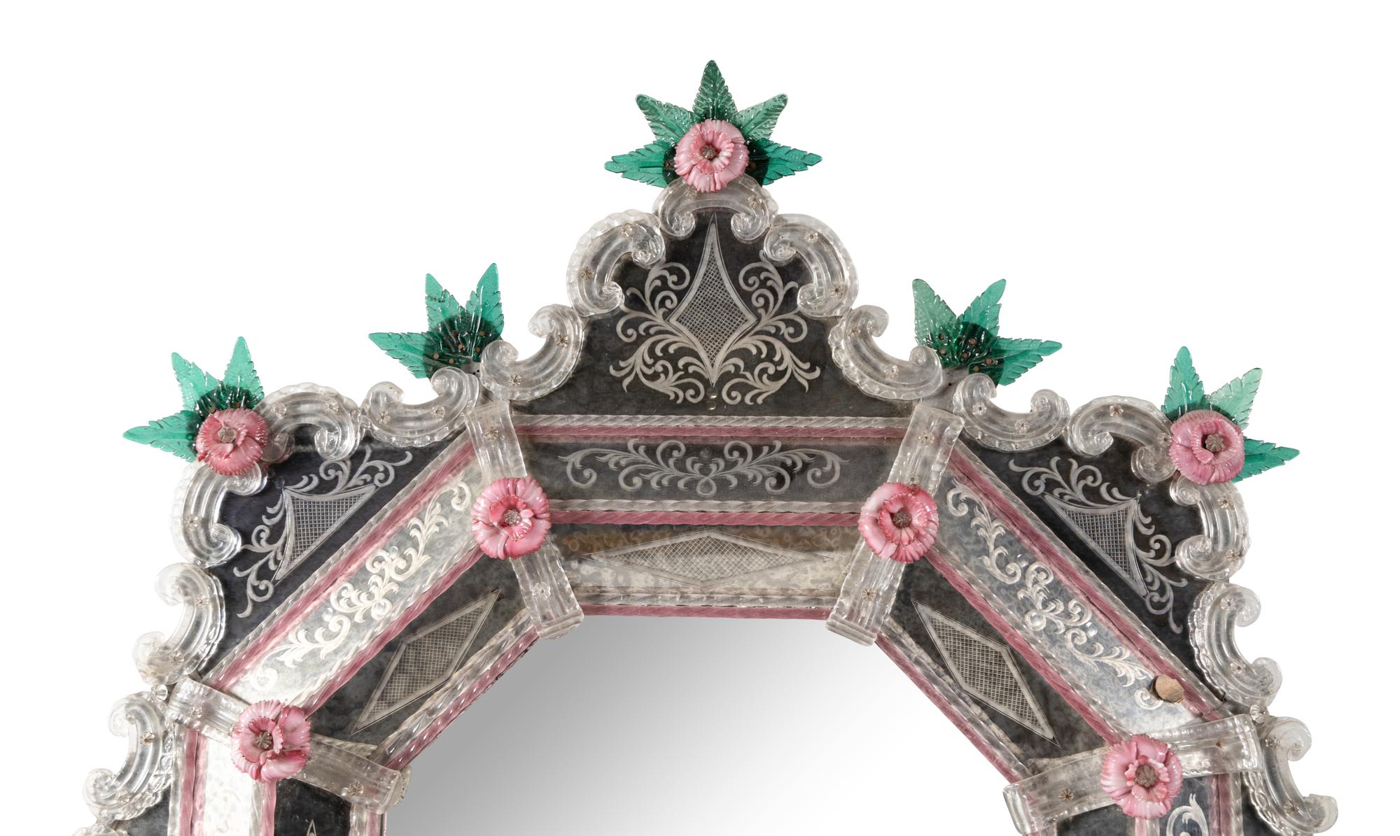 A Venetian Glass Mirror