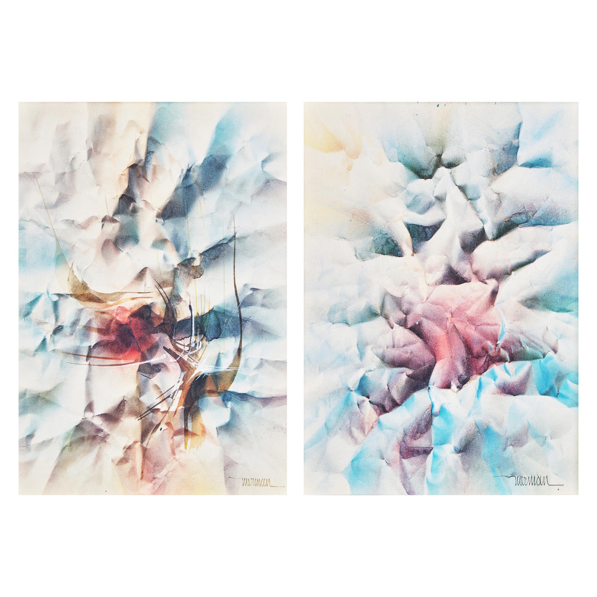 Leonardo Nierman (Mexican, 1932–2023) — Witchery and Impromptu (Two Works)