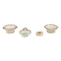 Four Royal Copenhagen Flora Danica Porcelain Table Articles