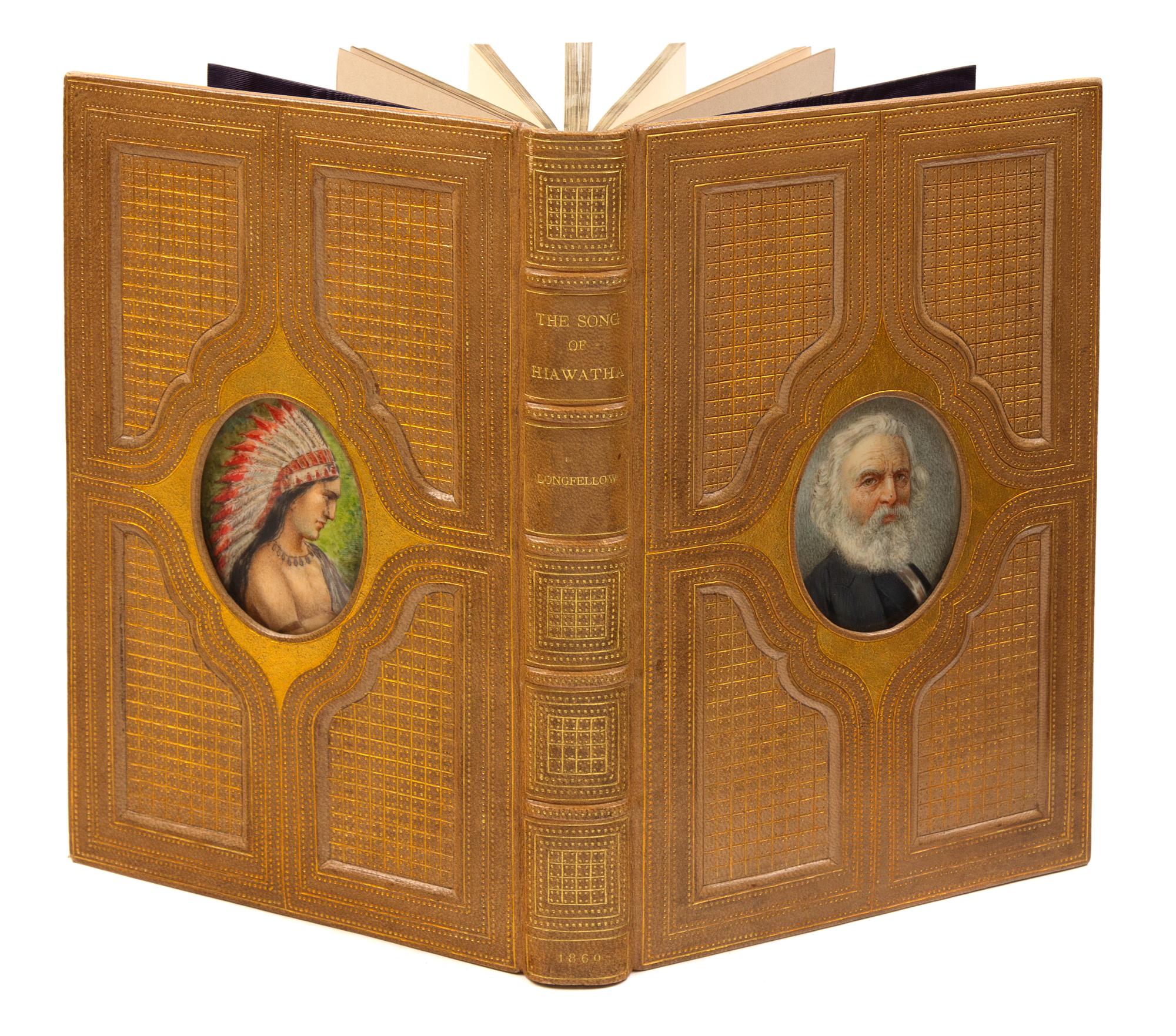 LONGFELLOW, Henry Wadsworth (1807-1882). The Song of Hiawatha. London: W. Kent & Co., 1860. COSWAY-STYLE BINDING BY RIVIERE.