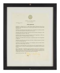 An Iron Mike Ditka Day Proclamation Formerly Displayed at Mike Ditka's Restaurant