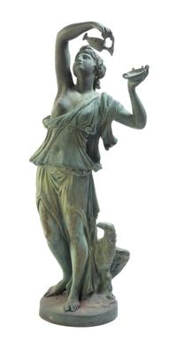 A Bronze Figural Group Height 35 1/2 inches. — AFTER CLAUDE MICHEL (CLODION) (1738-1814)