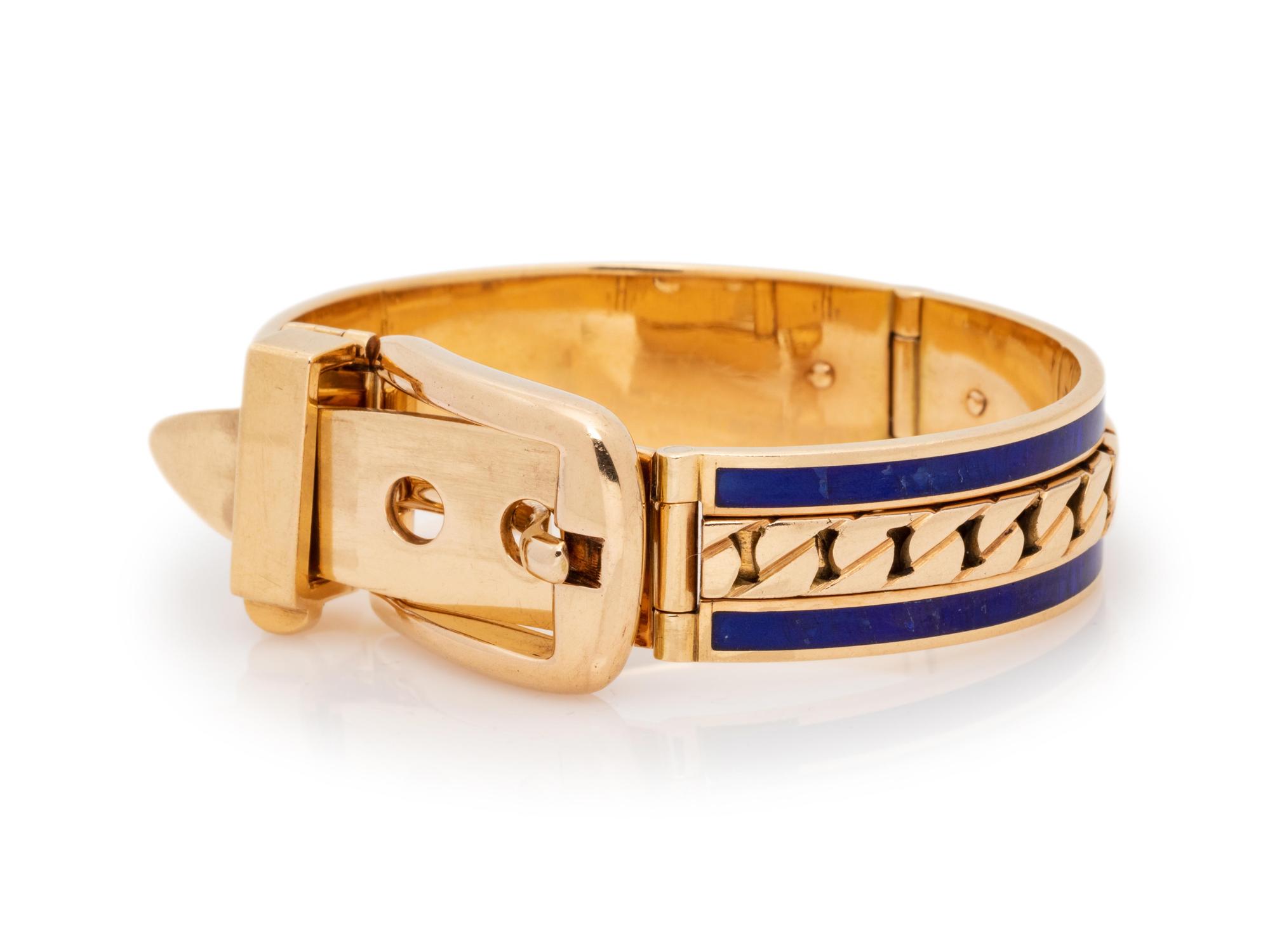 GUCCI, BELT MOTIF BANGLE BRACELET