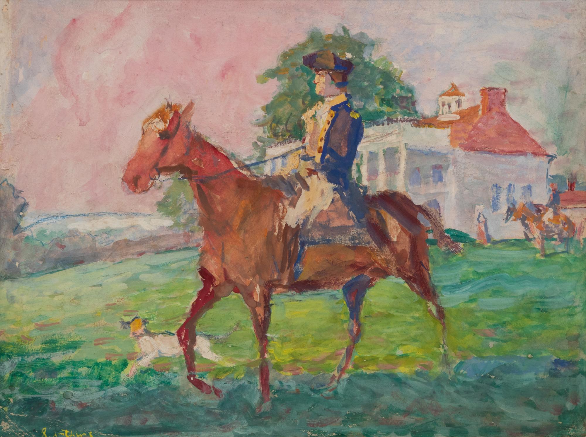 George Washington on Horseback at Mt. Vernon