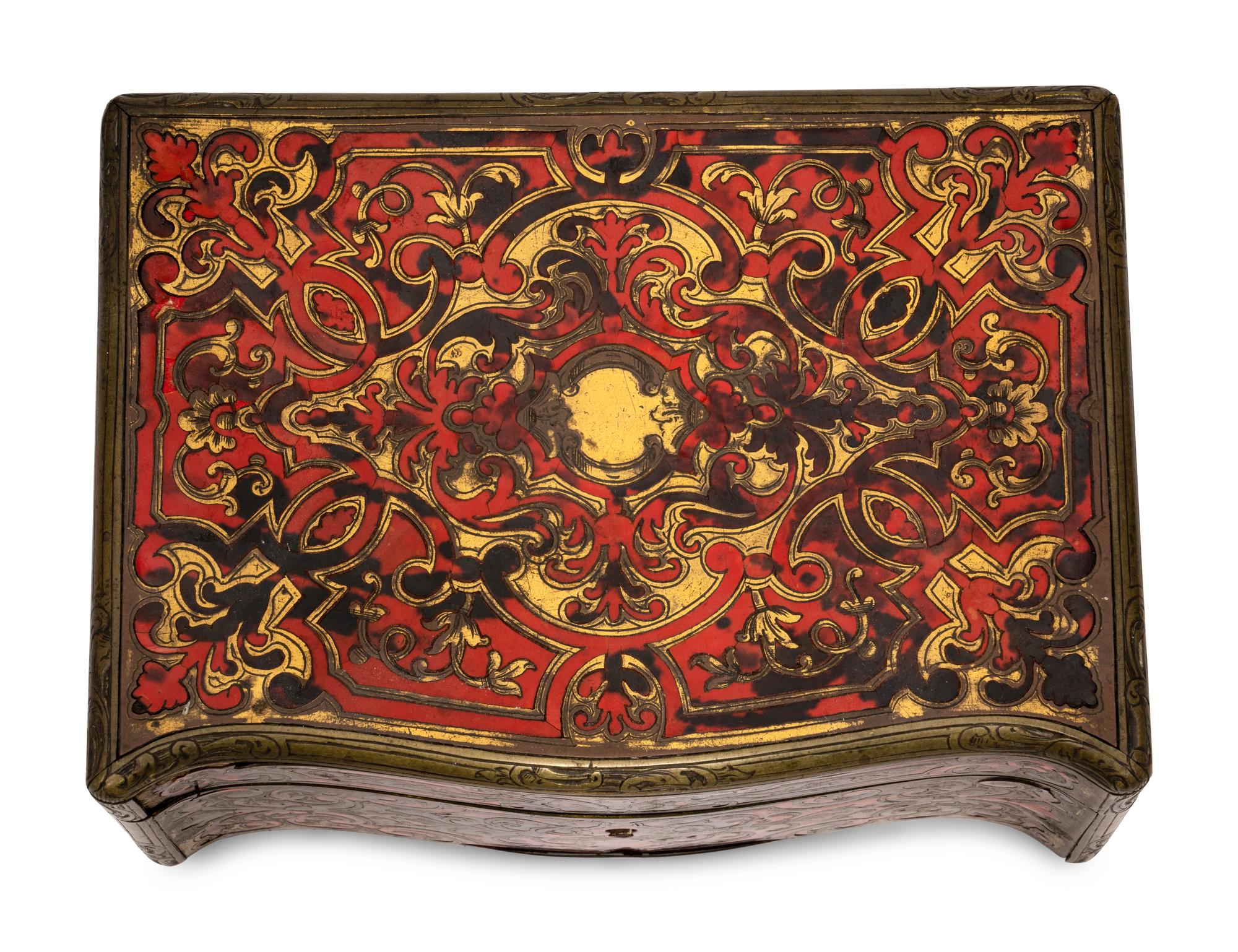 Two French Boulle Marquetry Table Caskets