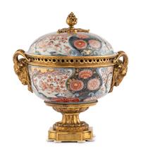 A Gilt Bronze Mounted Japanese Imari Porcelain Bowl