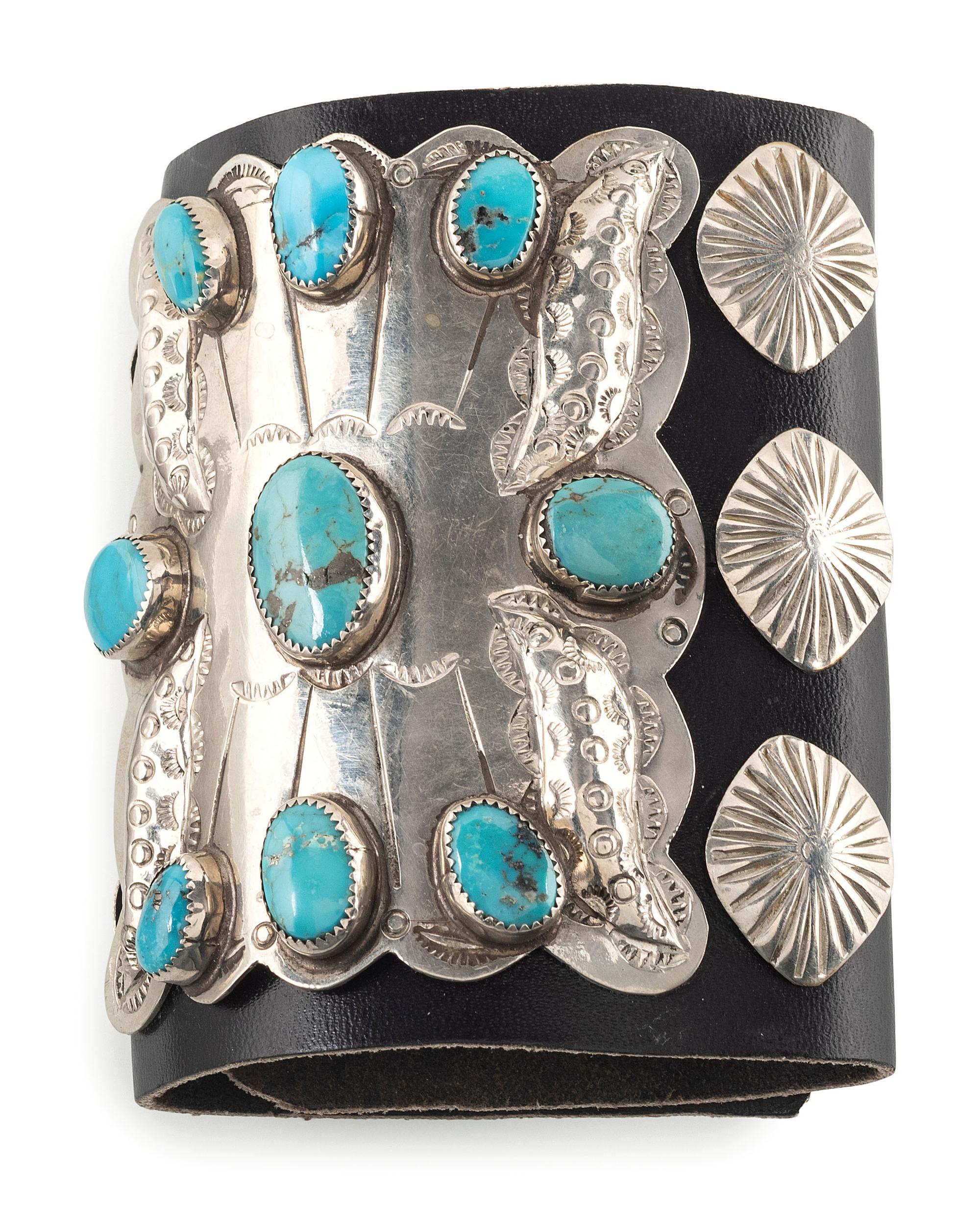 Navajo Silver and Turquoise Ketoh