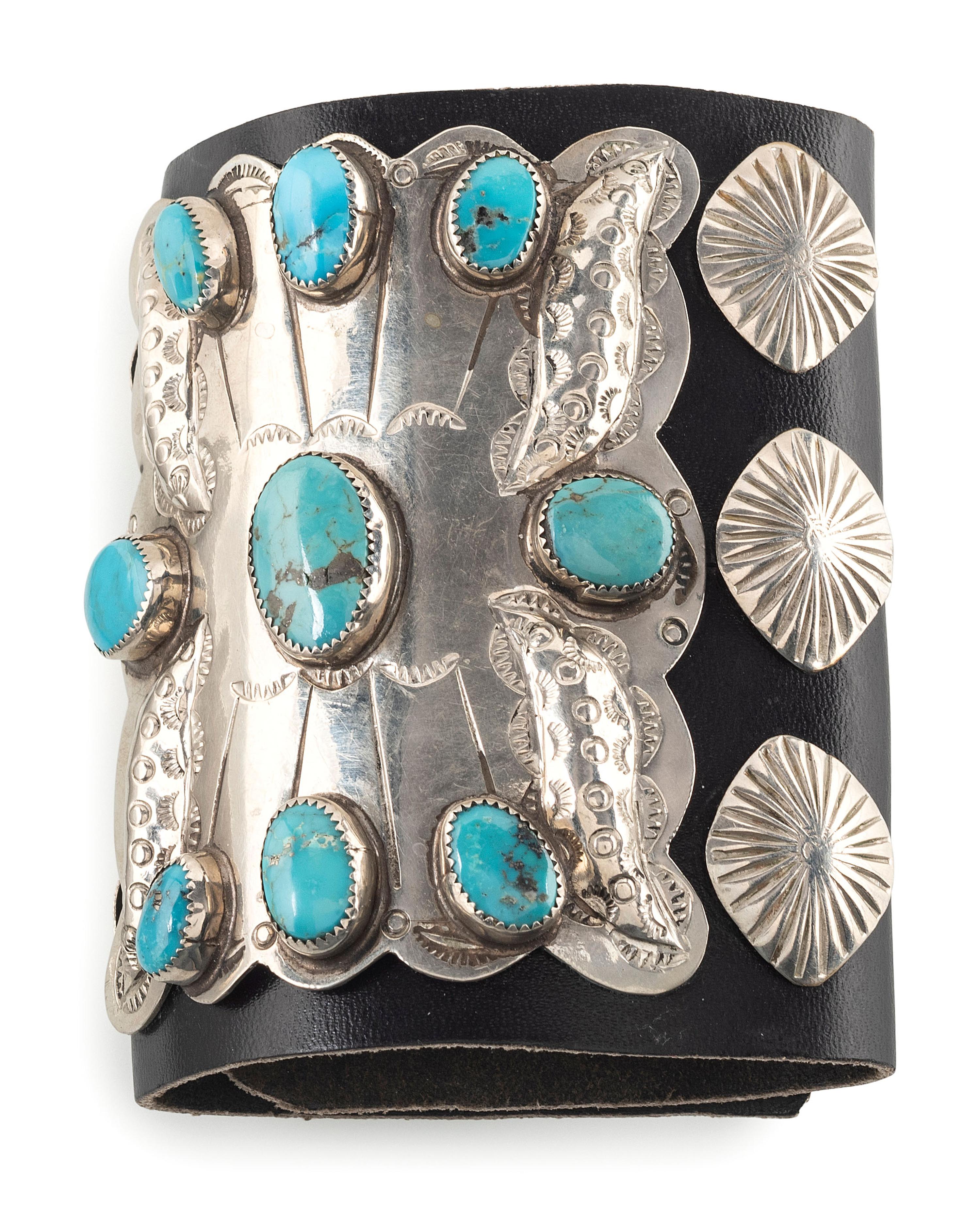 Navajo Silver and Turquoise Ketoh