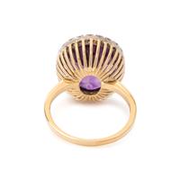 AMETHYST AND DIAMOND RING