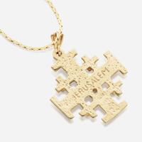 A collection of four gold necklaces