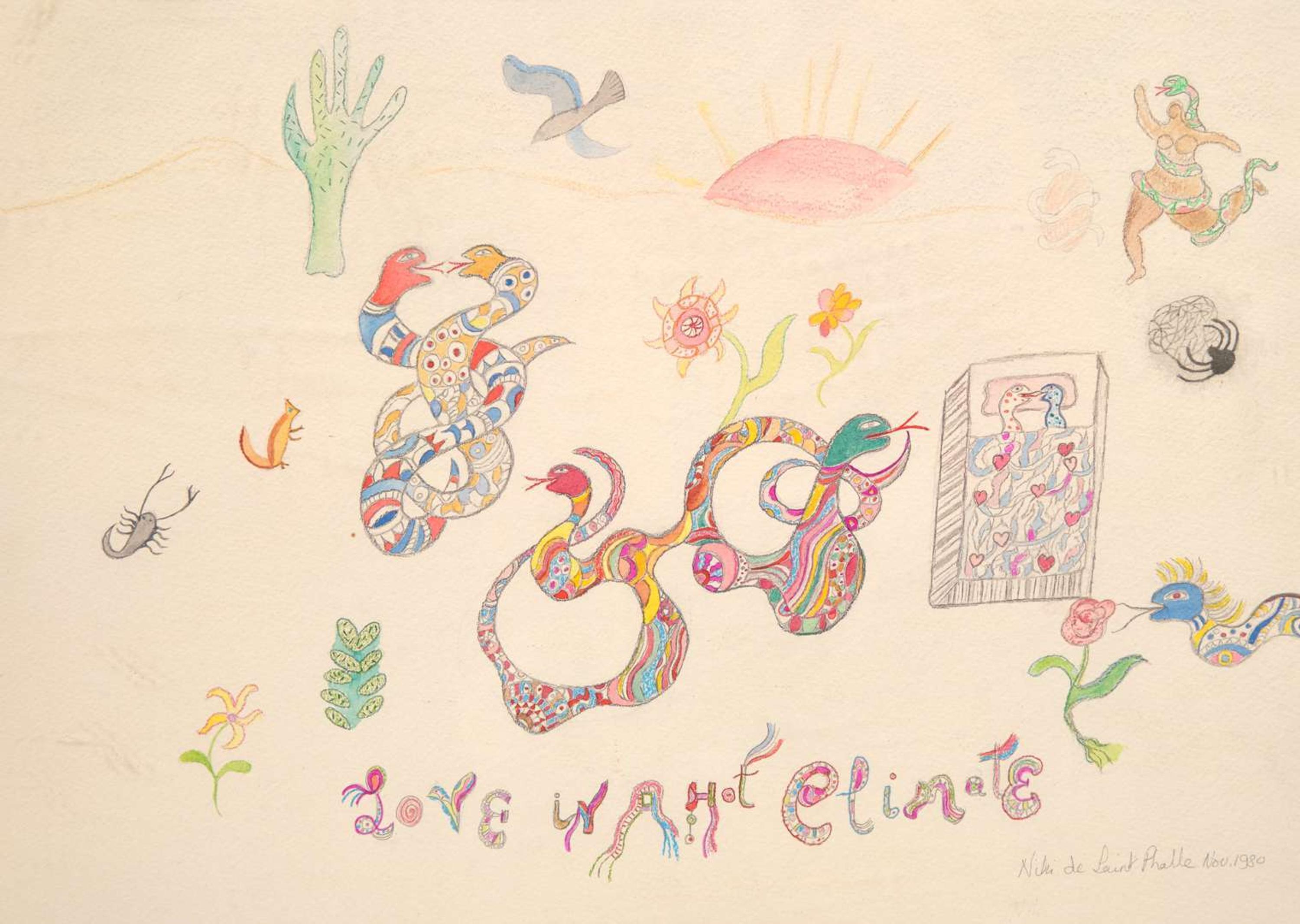 Niki de Saint Phalle (French, 1930-2002) - Love in a Hot Climate