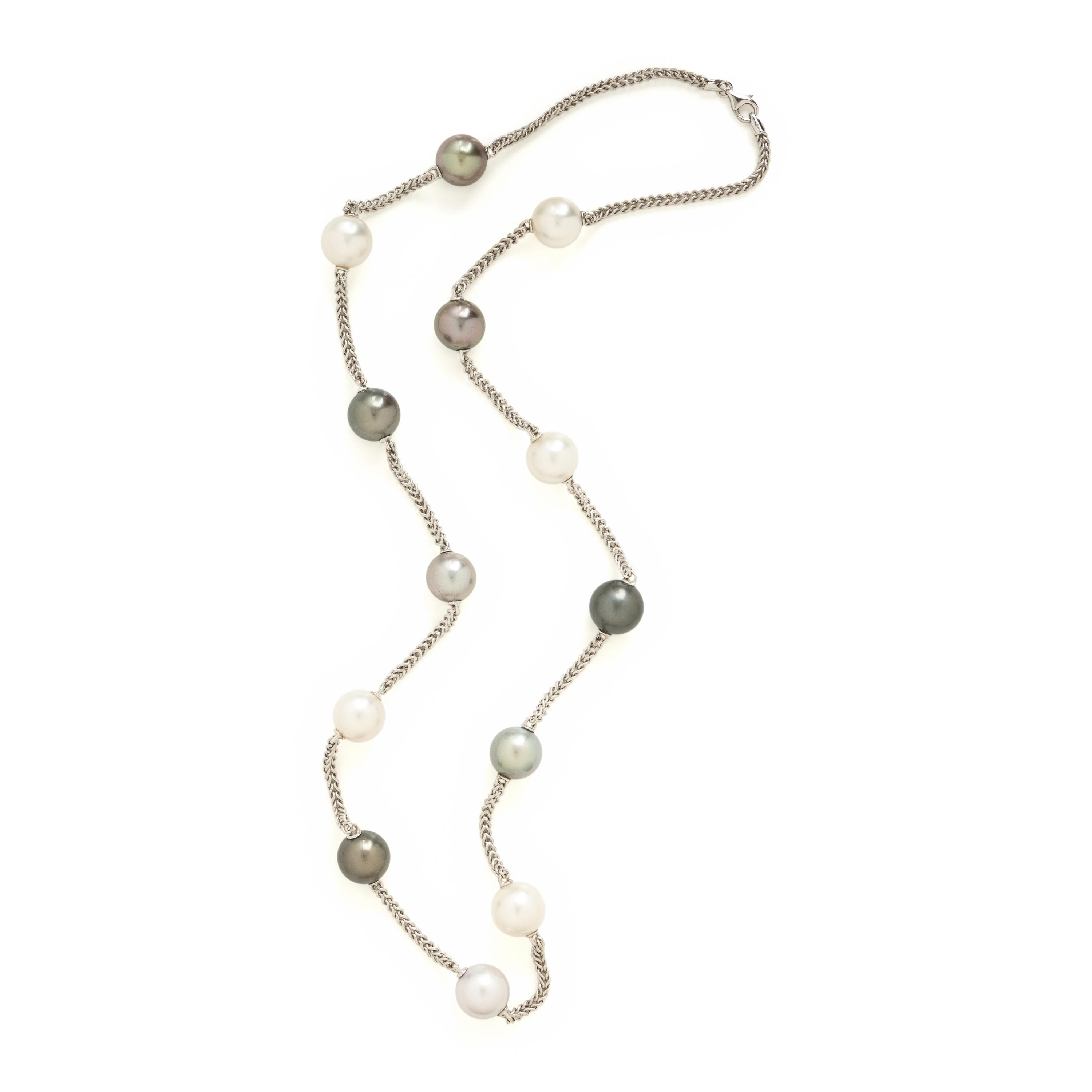 Yvel, Cultured Pearl and White Gold Necklace