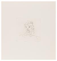 Frank Auerbach, (British, b. 1931), Julia (from Six Etchings of Heads), 1980