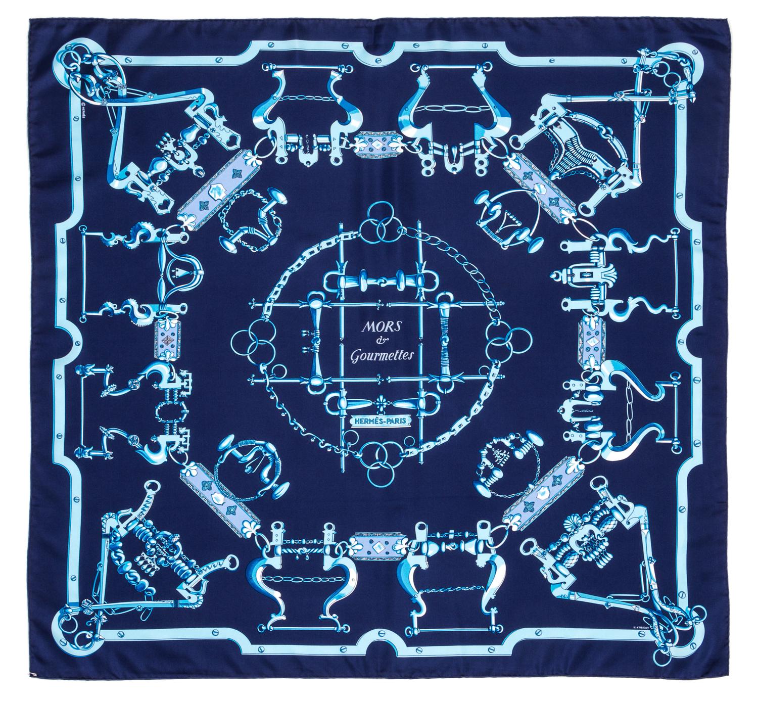 An Hermes 90cm Silk Scarf, 36"x36".