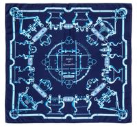 An Hermes 90cm Silk Scarf, 36"x36".