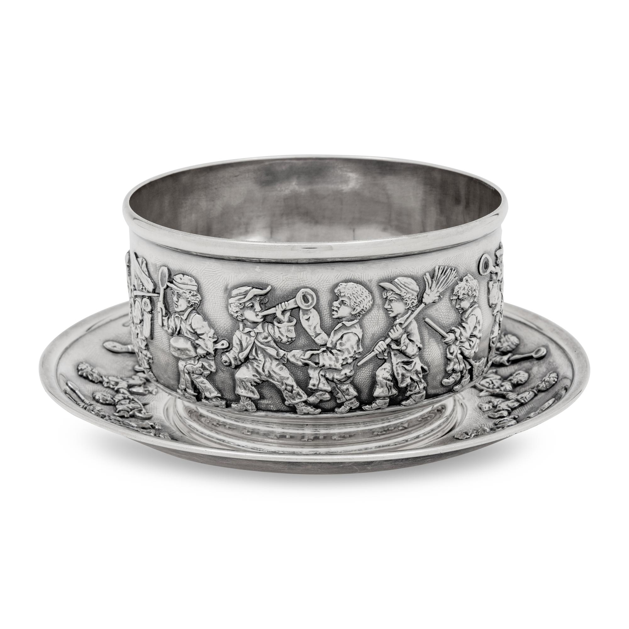 A Tiffany and Co. Silver Child’s Bowl and Underplate