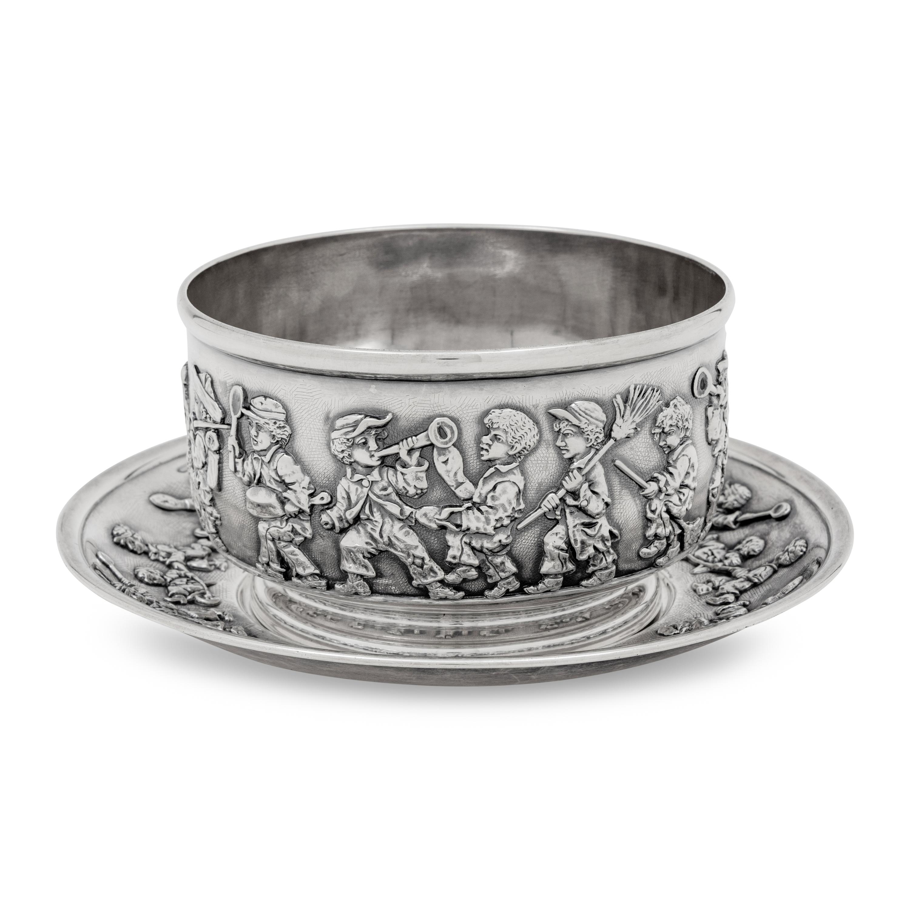 A Tiffany and Co. Silver Child’s Bowl and Underplate